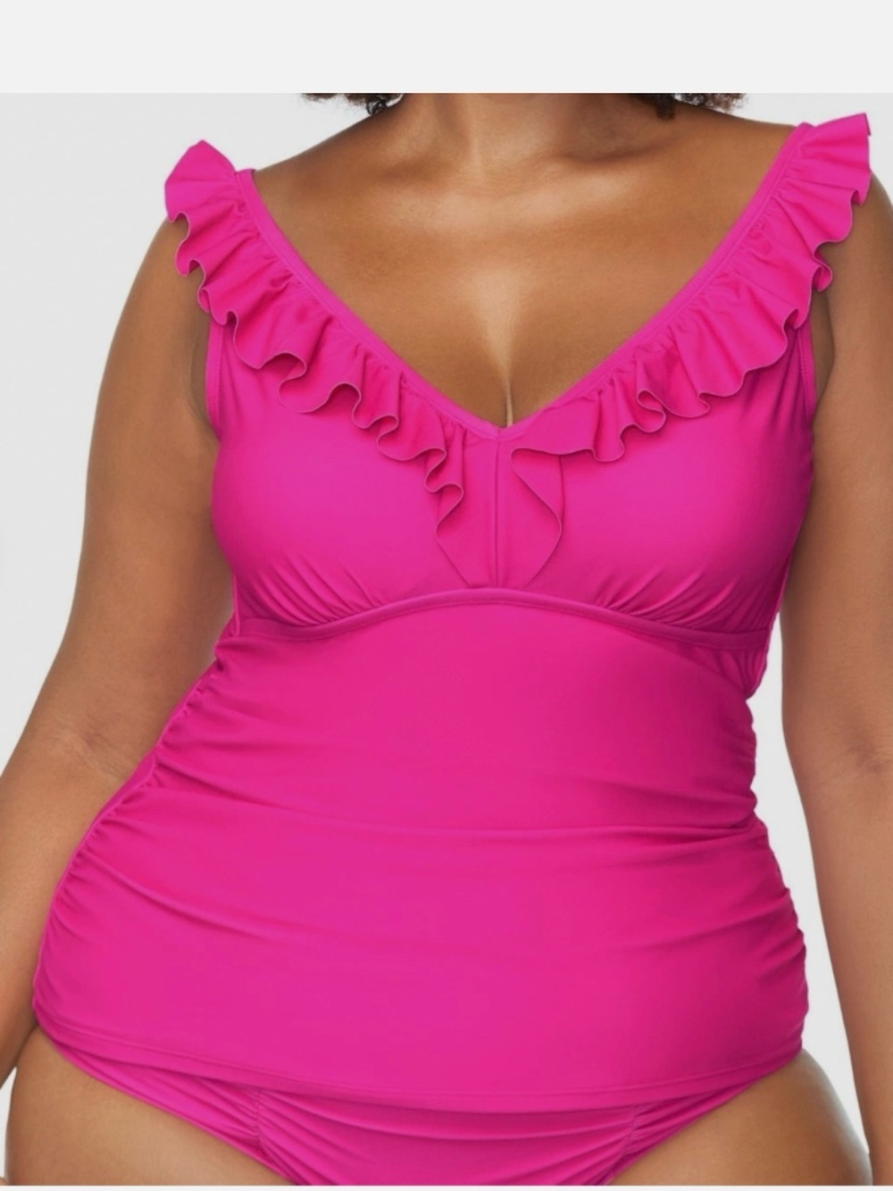 NWT 
Raisins Curve
Trendy Plus Andressa Ruffle-Trim Tankini